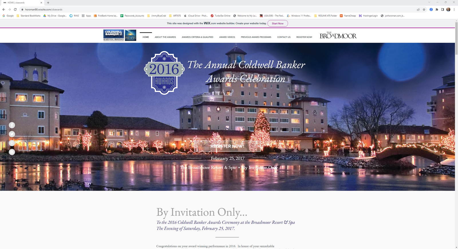 Coldwell Banker Awards Website Image